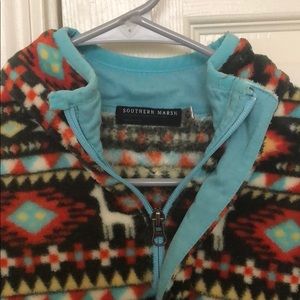 Southern Marsh Tops - Southern Marsh Patterned Sherpa Pullover Southern Marsh Tops - Southern Marsh Patterned Sherpa Pullover